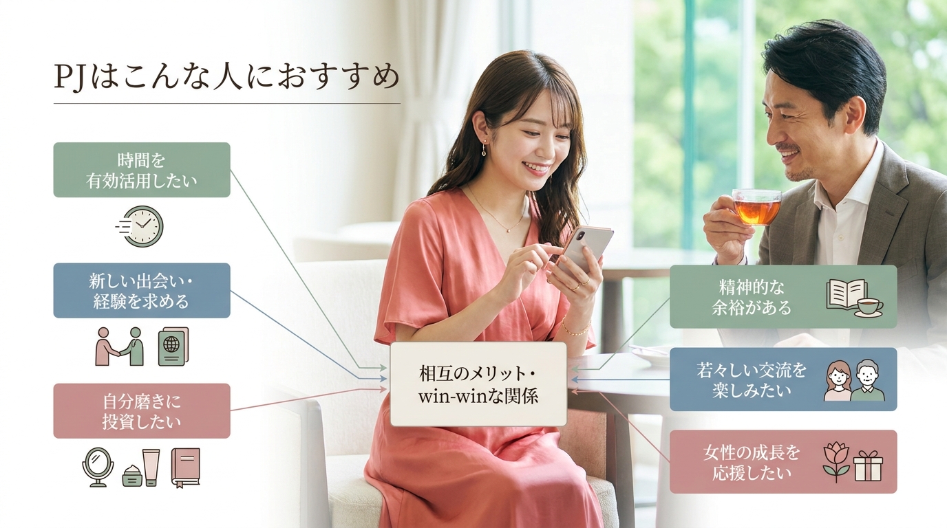 PJはこんな人におすすめ