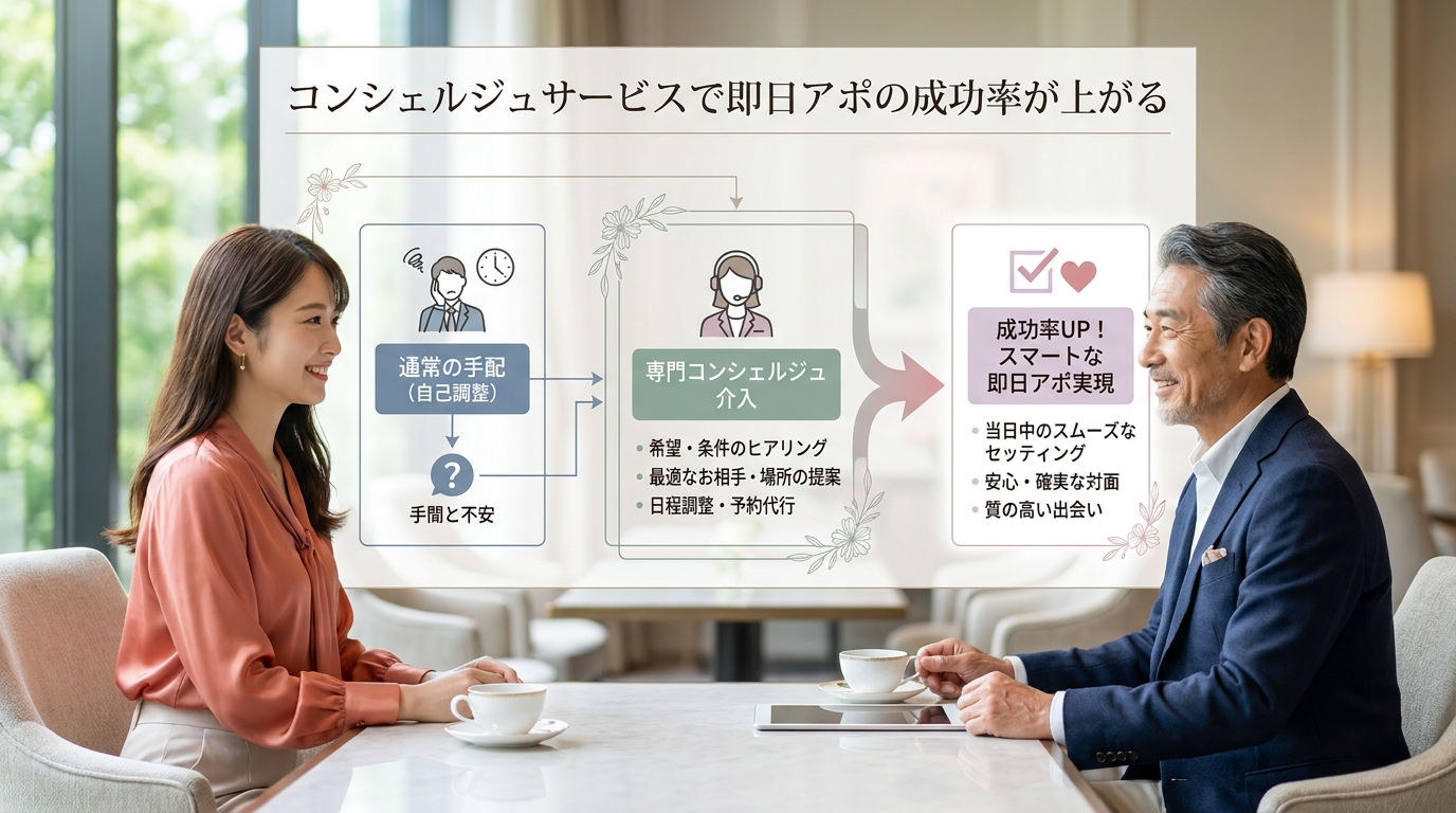 コンシェルジュサービスで即日アポの成功率が上がる