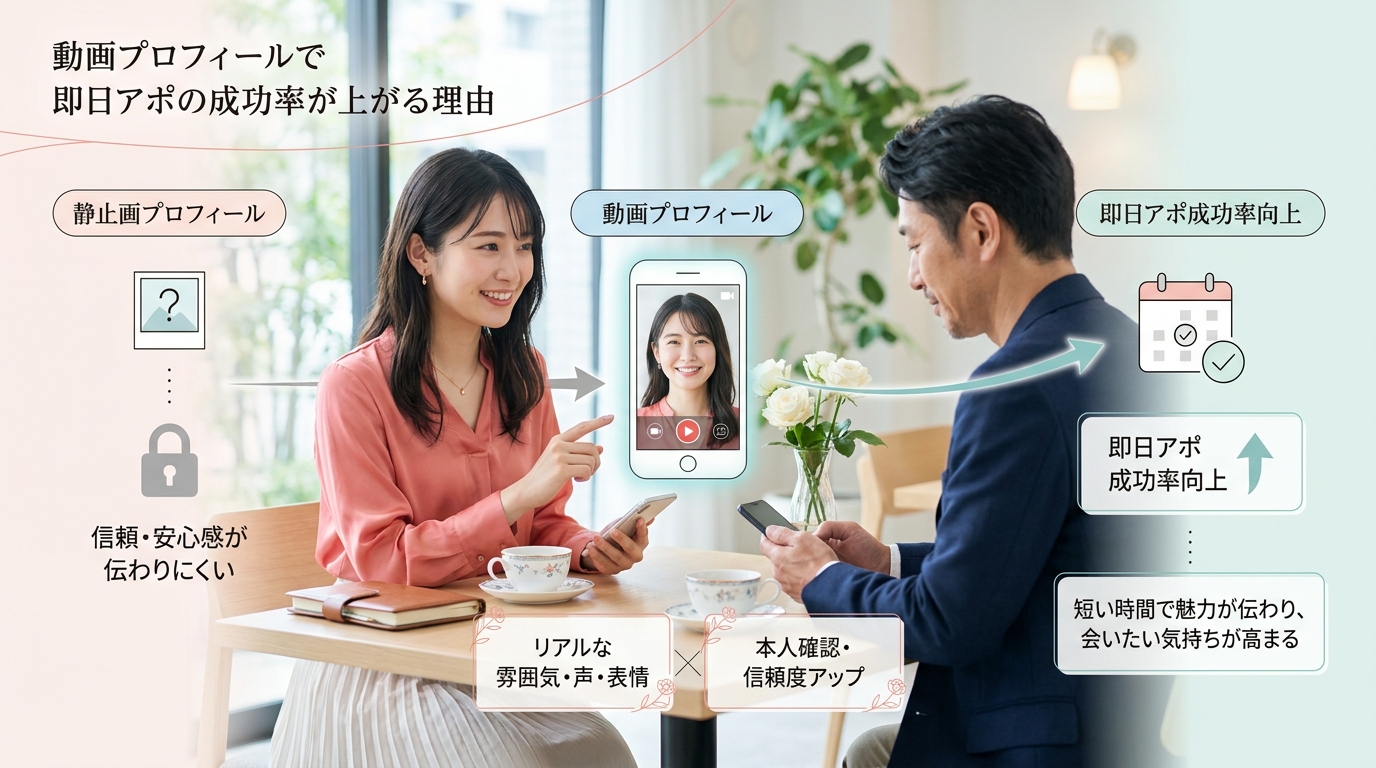 動画プロフィールで即日アポの成功率が上がる理由