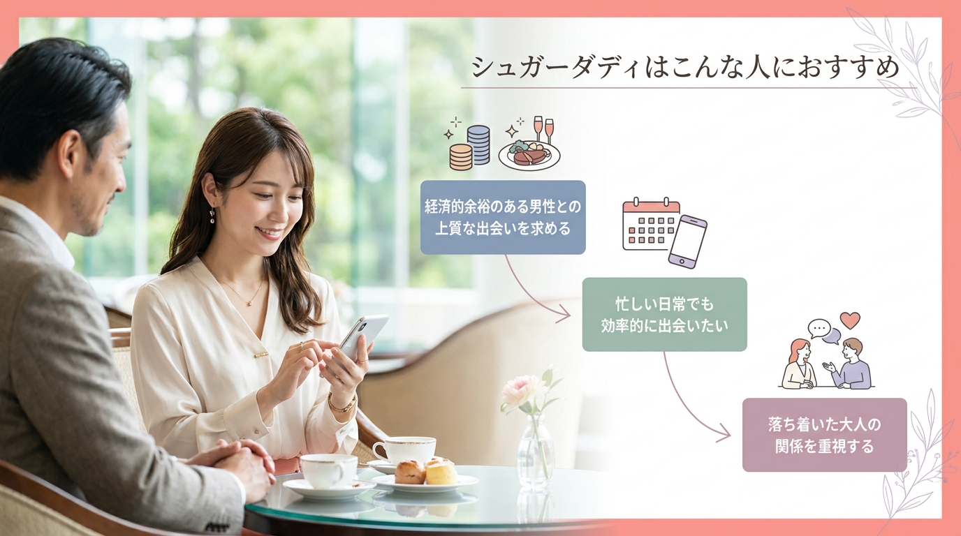 シュガーダディはこんな人におすすめ